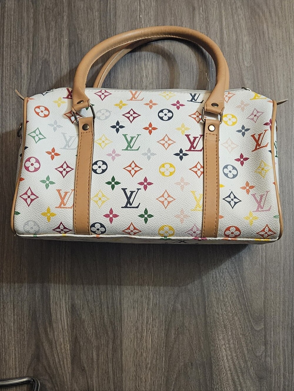 Louis Vuitton Multicolor Monogram White Canvas